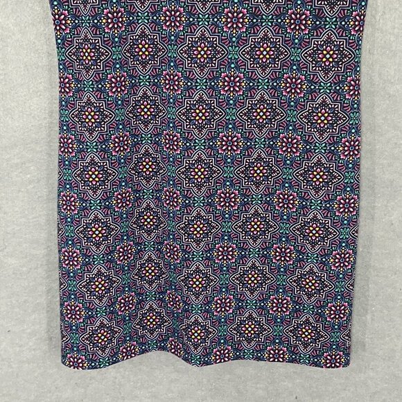 Talbots Dress Women XL Floral Patterned V-Neck Sleevless Multi-color Stretch - Picture 5 of 12
